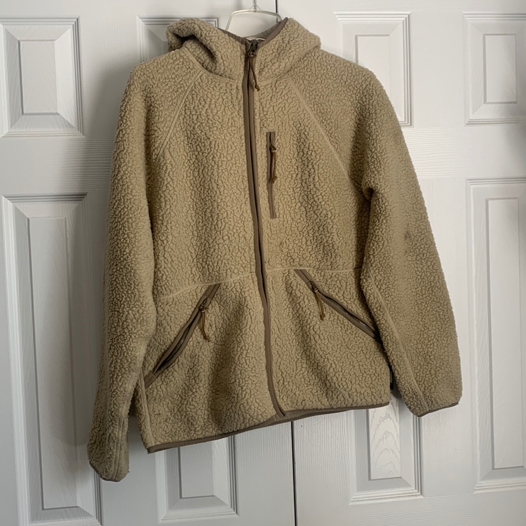 Vintage Nordic By J. Crew Sherpa Fleece Zip-Up Hoodie.